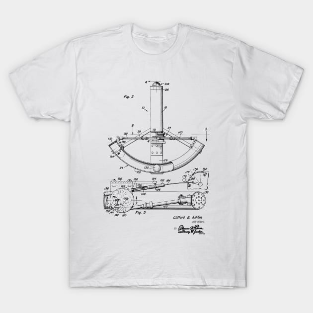 Impact Responsive Distress Signal Device Vintage Patent Hand Drawing T-Shirt by TheYoungDesigns
